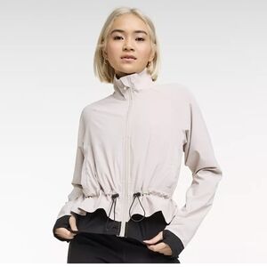 Women's FLX Convertible Peplum Jacket, XL, Beige & Black